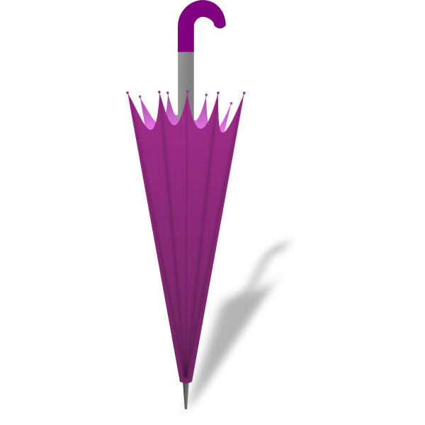 SVG Vector drawing of closed umbrella