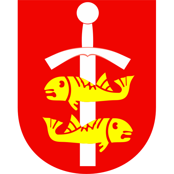 SVG Vector drawing of coat of arms of Gdyina City