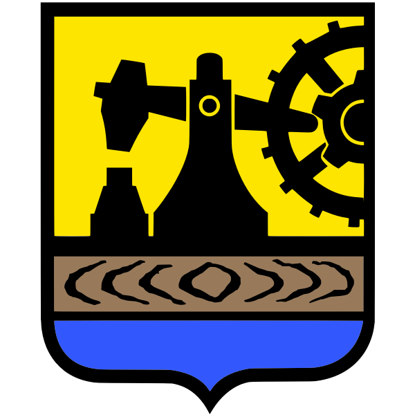 SVG Vector drawing of coat of arms of Katowice City