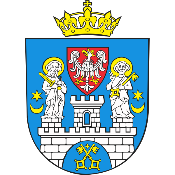 SVG Vector drawing of coat of arms of Poznan City