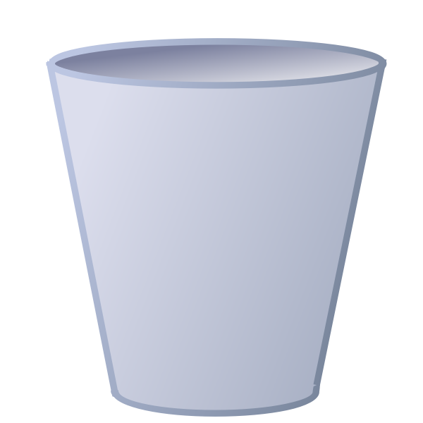 SVG Vector drawing of color rubbish bin