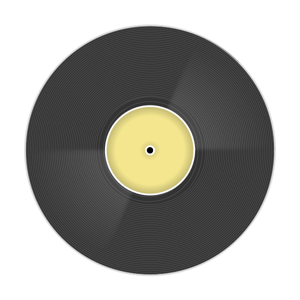 SVG Vector drawing of color vinyl record