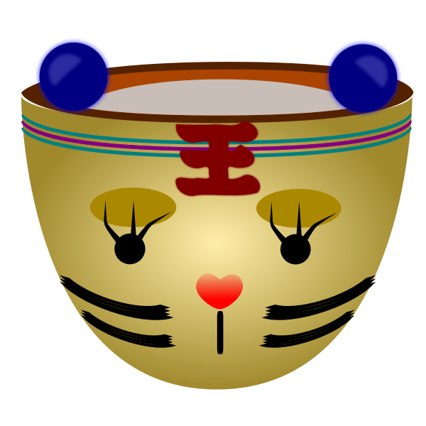 SVG Vector drawing of colorful mug