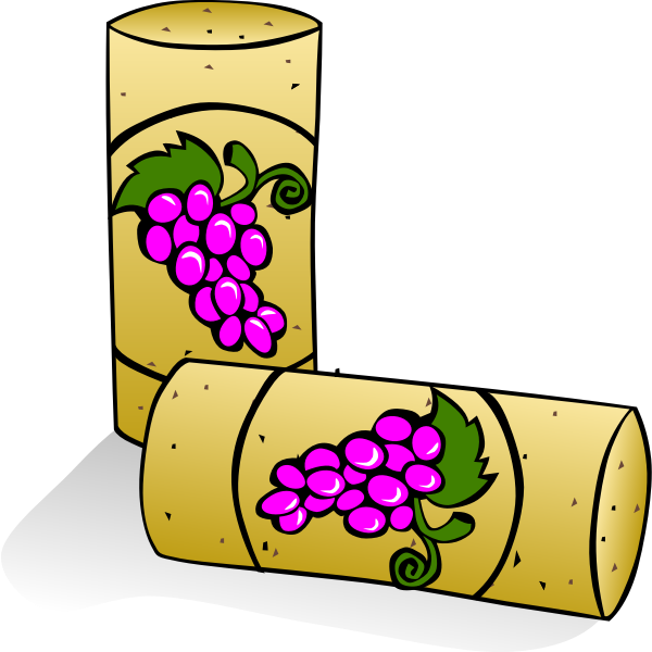 SVG Vector drawing of cork stopper for a wine bottle