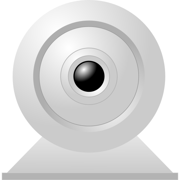 SVG Vector drawing of desktop PC webcam