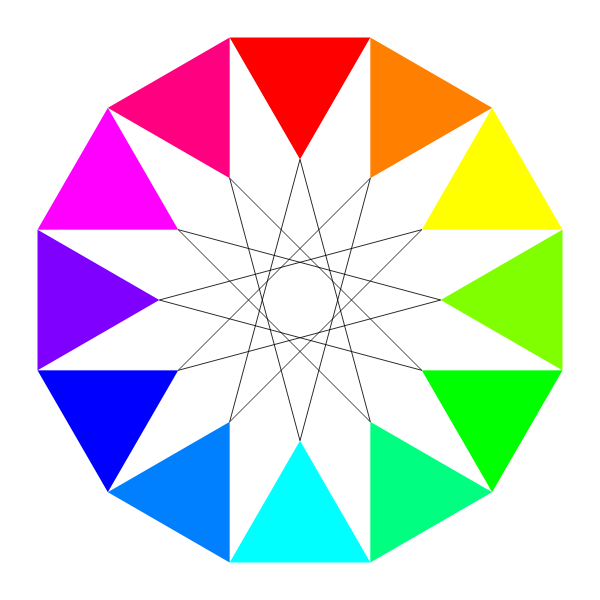SVG Vector drawing of dodecagon