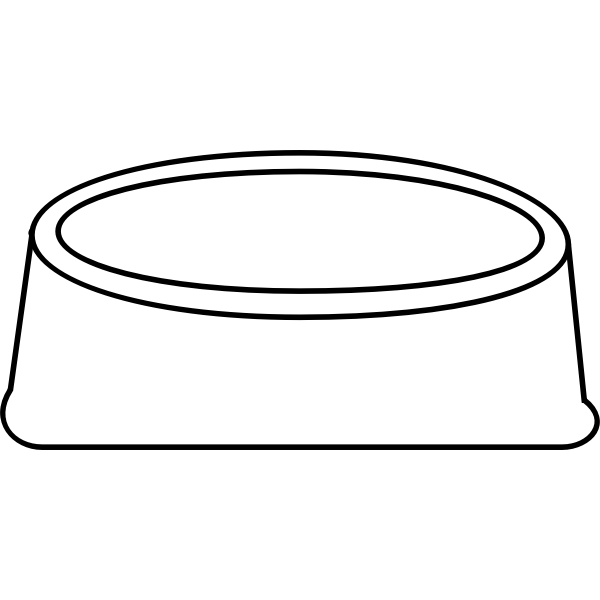 SVG Vector drawing of dog plate