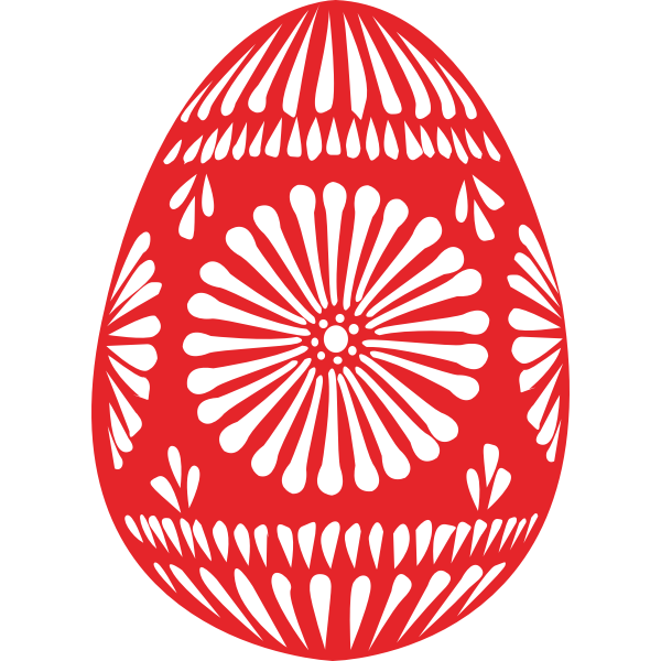 SVG Vector drawing of Easter egg