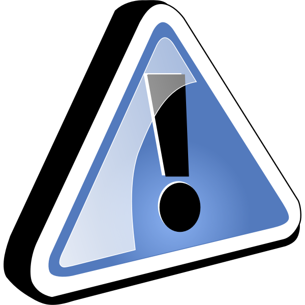 SVG Vector drawing of exclamation mark