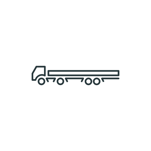 SVG Vector drawing of extended towing vehicle symbol