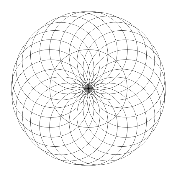 SVG Vector drawing of eyeball of a globe