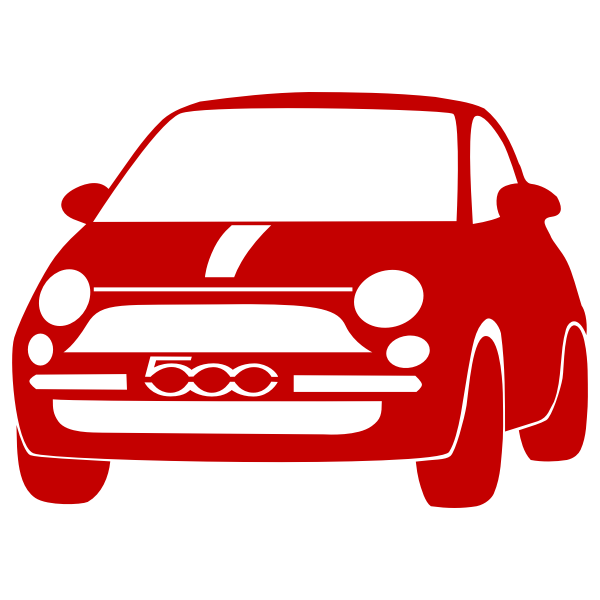 SVG Vector drawing of Fiat 500