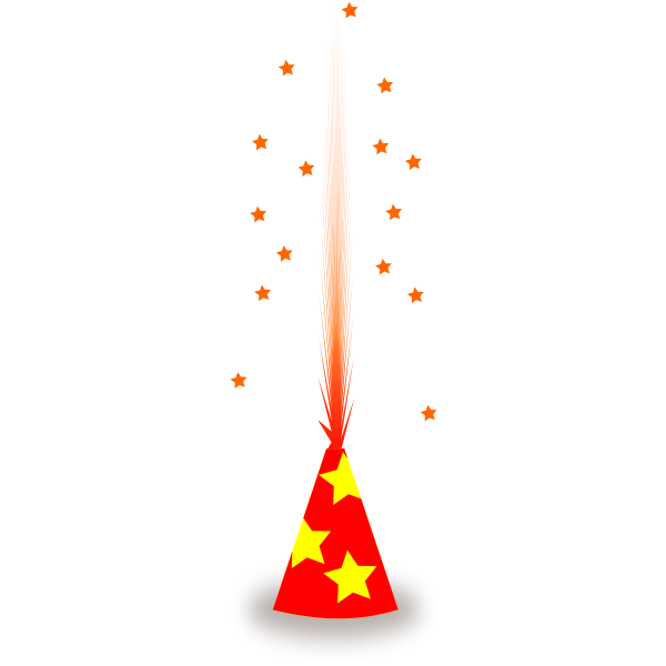 SVG Vector drawing of firecracker