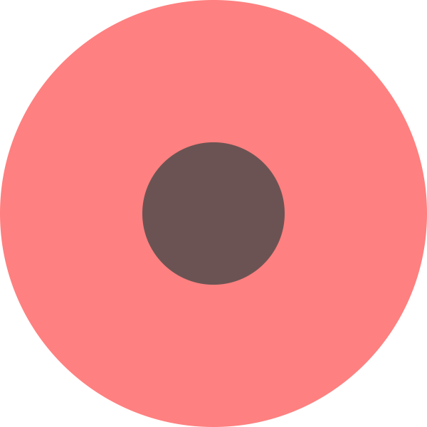 SVG Vector drawing of flat round map marker