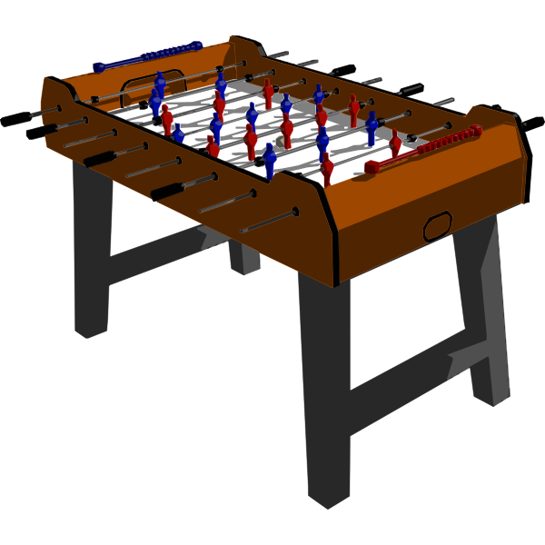 SVG Vector drawing of football table
