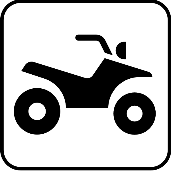 SVG Vector drawing of for motorcycle lane sign