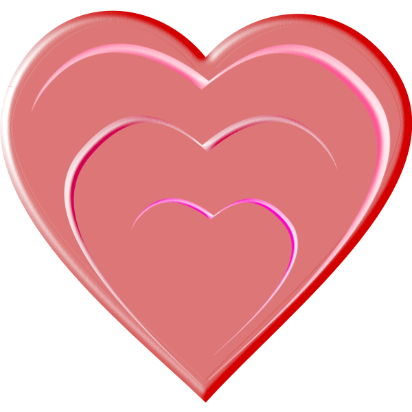 SVG Vector drawing of glossy heart