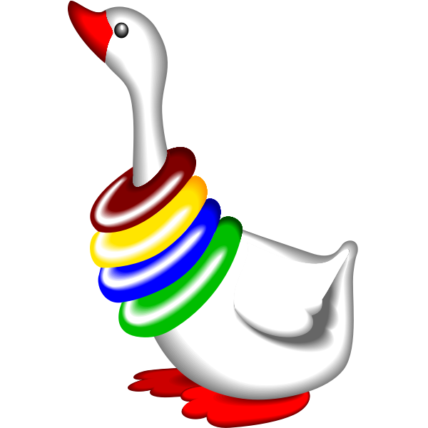 SVG Vector drawing of goose