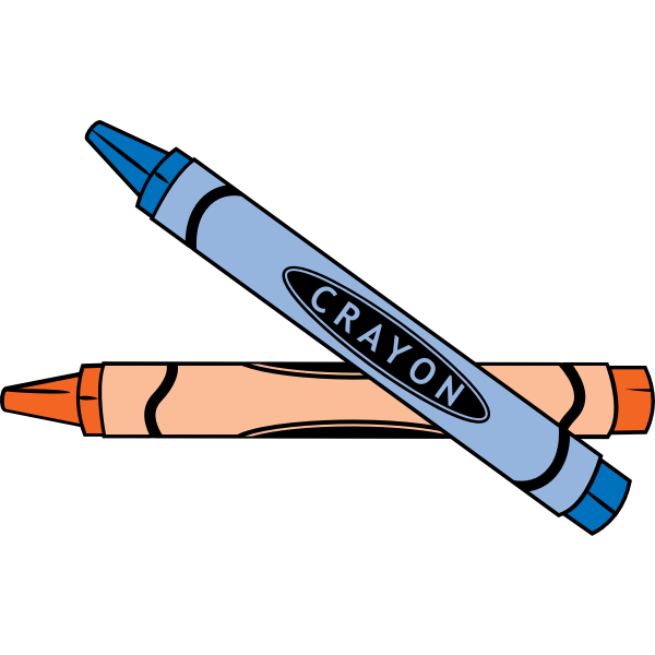 SVG Vector drawing of grease pencils