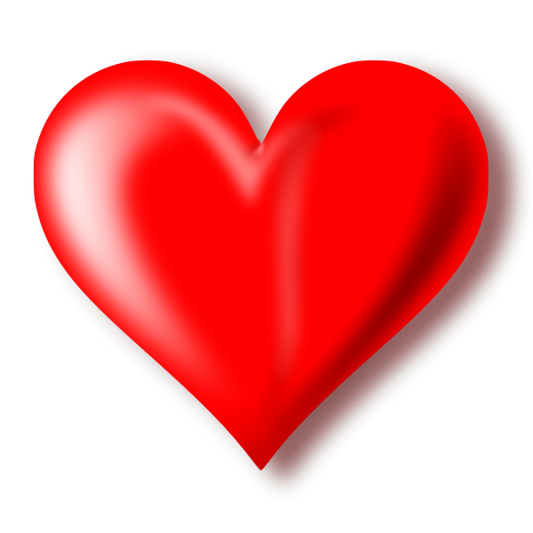 SVG Vector drawing of heart