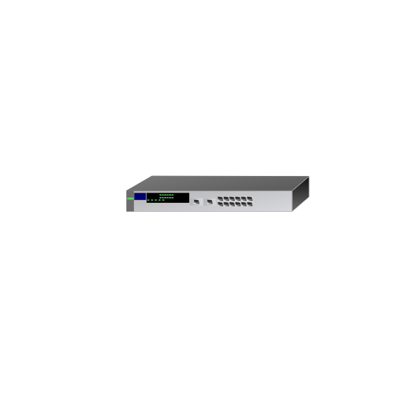 SVG Vector drawing of HP networking device