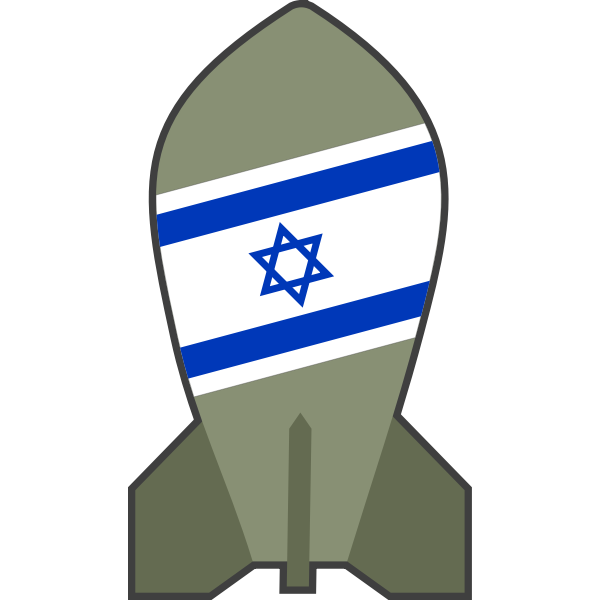 SVG Vector drawing of hypothetical Israeli nuclear bomb