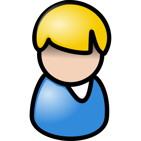 SVG Vector drawing of Indian woman with short hair telephone operator icon