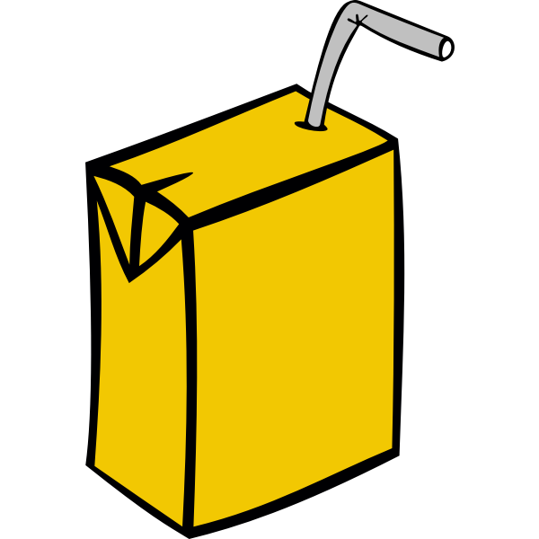 SVG Vector drawing of juice in box