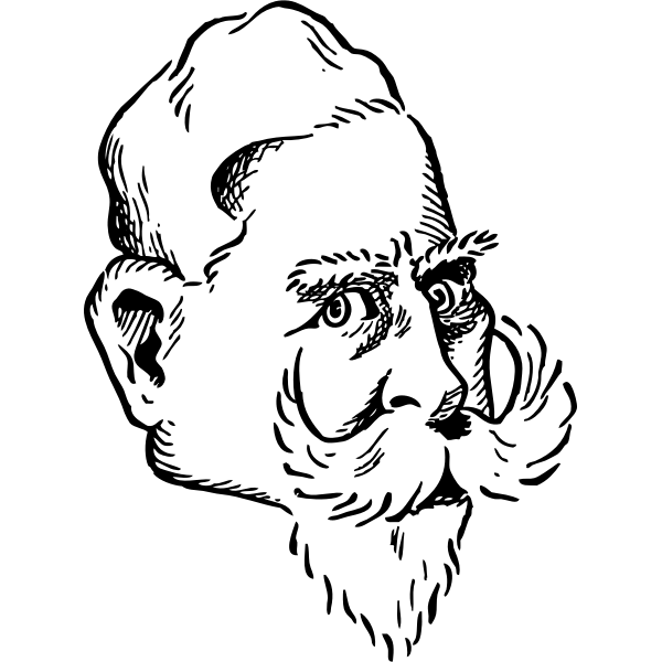 SVG Vector drawing of kaiser Wilhelm