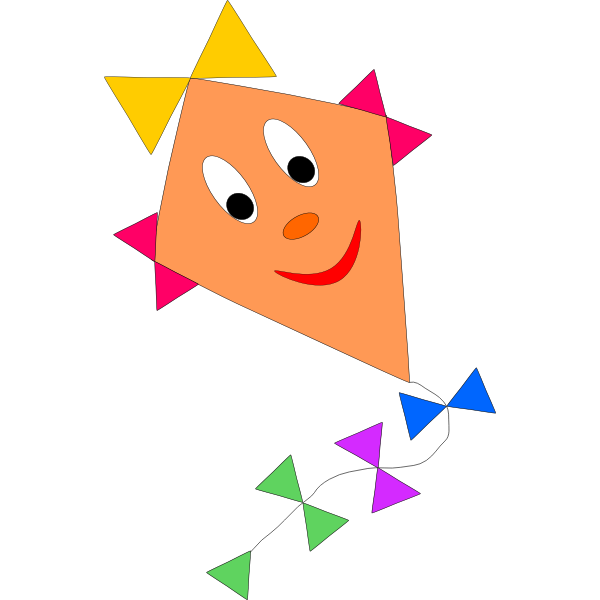 SVG Vector drawing of kite