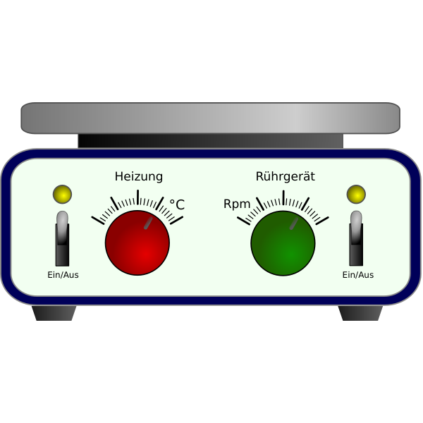 SVG Vector drawing of laboratory hot plate