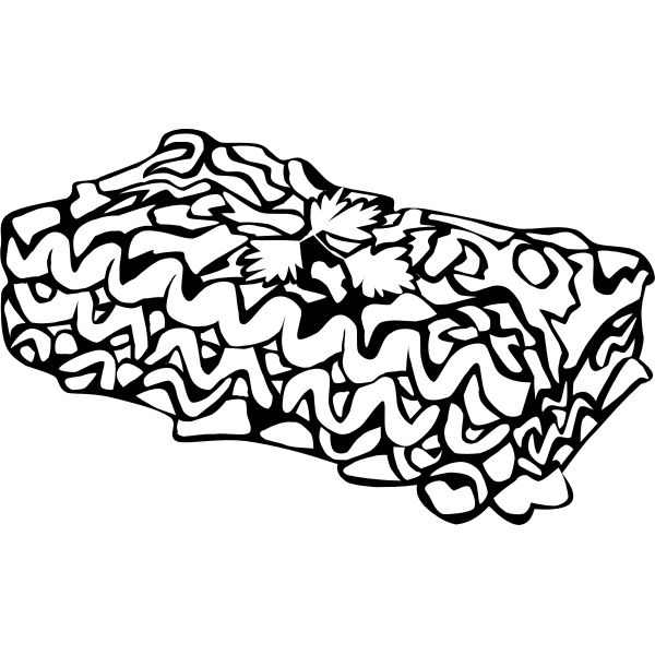 SVG Vector drawing of lasagna