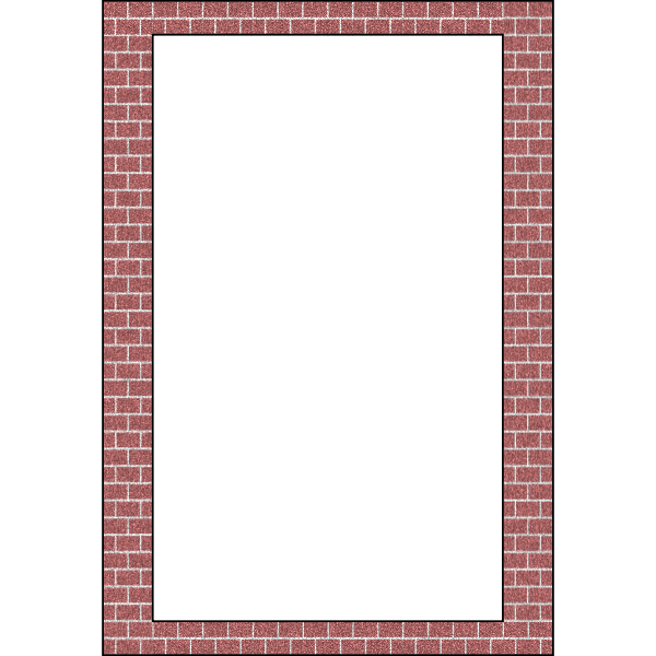 SVG Vector drawing of layered bricks border