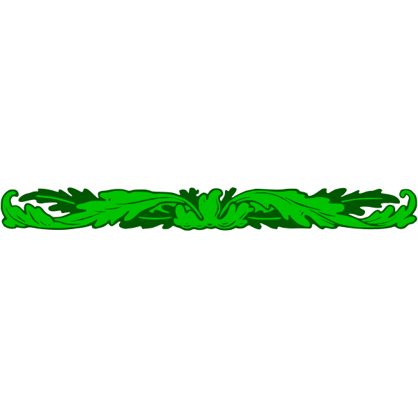 SVG Vector drawing of leafy border