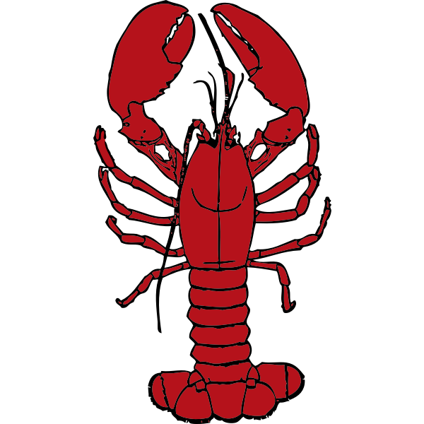 SVG Vector drawing of lobster