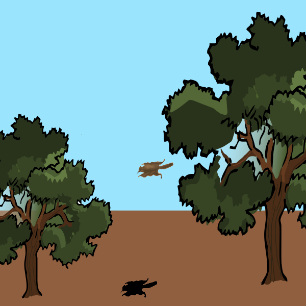 SVG Vector drawing of momonga