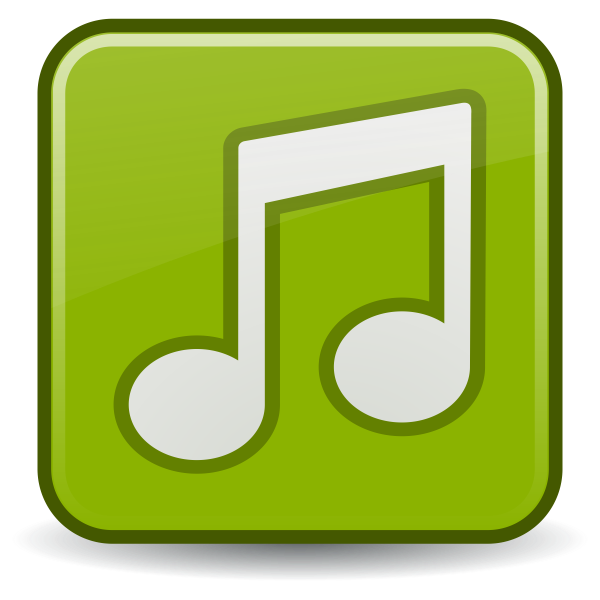 SVG Vector drawing of musical files icon