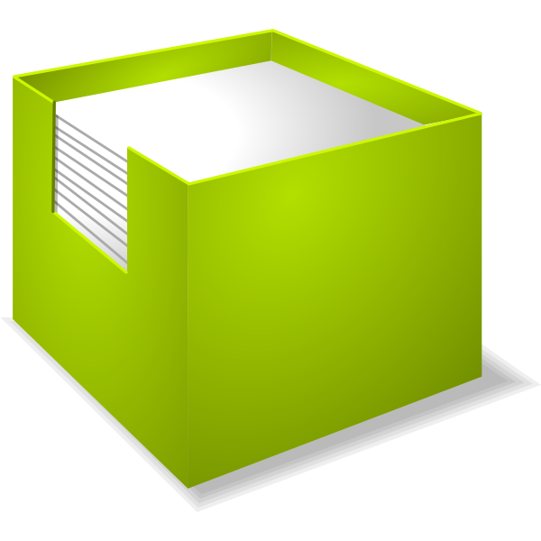 SVG Vector drawing of notebox