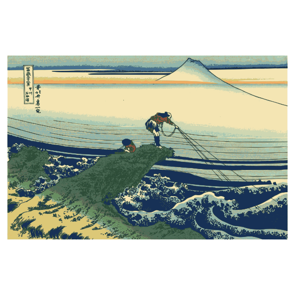 SVG Vector drawing of of Kajikaawa in Kai Provence
