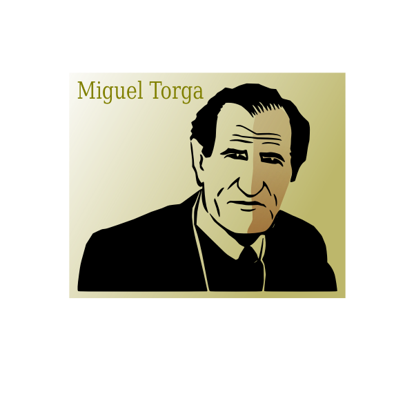 SVG Vector drawing of poster of Miguel Torga