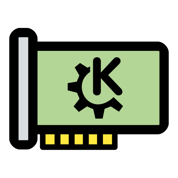 SVG Vector drawing of primary hardware KDE icon