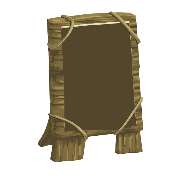 SVG Vector drawing of primitive artist039s board holder
