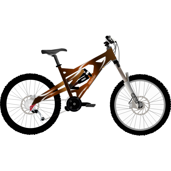SVG Vector drawing of professional city bike