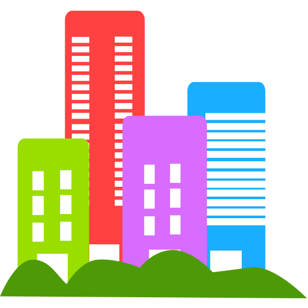 SVG Vector drawing of real estate logo