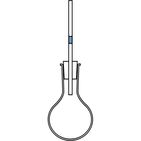 SVG Vector drawing of round bottomed tube