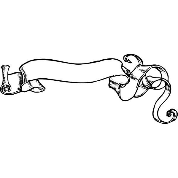 SVG Vector drawing of scroll without writing