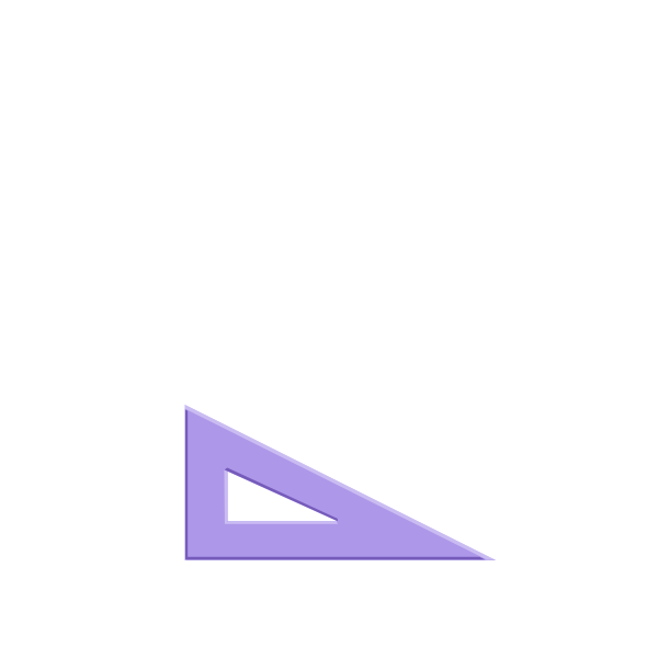 SVG Vector drawing of set square