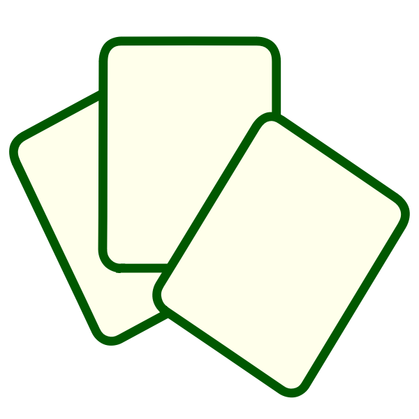 SVG Vector drawing of simple green outline PC file icon