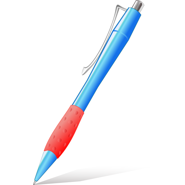 SVG Vector drawing of simple plastic pen