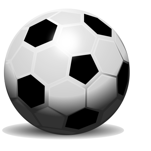 SVG Vector drawing of soccer ball